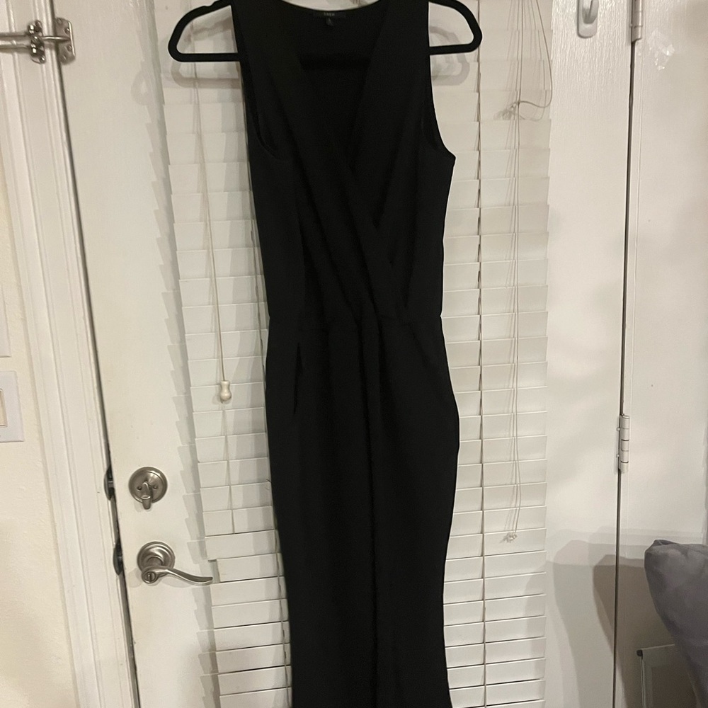 Black womens sleeveless DREW jumpsuit